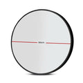 Embellir 90cm Round Black Wall Mirror Makeup Bathroom