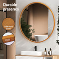 Embellir Wall Mirror Wooden 80cm Makeup Round