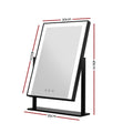 Embellir Hollywood Makeup Mirror 30x40cm LED Light Black Rotation