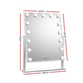 Embellir Hollywood Makeup Mirror 40x50cm LED Light Tabletop Rotation