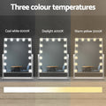 Embellir Hollywood Makeup Mirror 40x50cm LED Light Tabletop Rotation