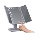 Embellir Makeup Mirror 24 LED Tri-fold Dimmable Tabletop Storage