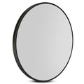 Embellir 70cm Round Black Framed Wall Mirror Bathroom Makeup