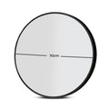 Embellir 70cm Round Black Framed Wall Mirror Bathroom Makeup