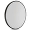 Embellir 80cm Round Black Wall Mirror Makeup Bathroom Frame