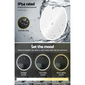Embellir Wall Mirror 80cm LED Light Round Bathroom Vanity Makeup