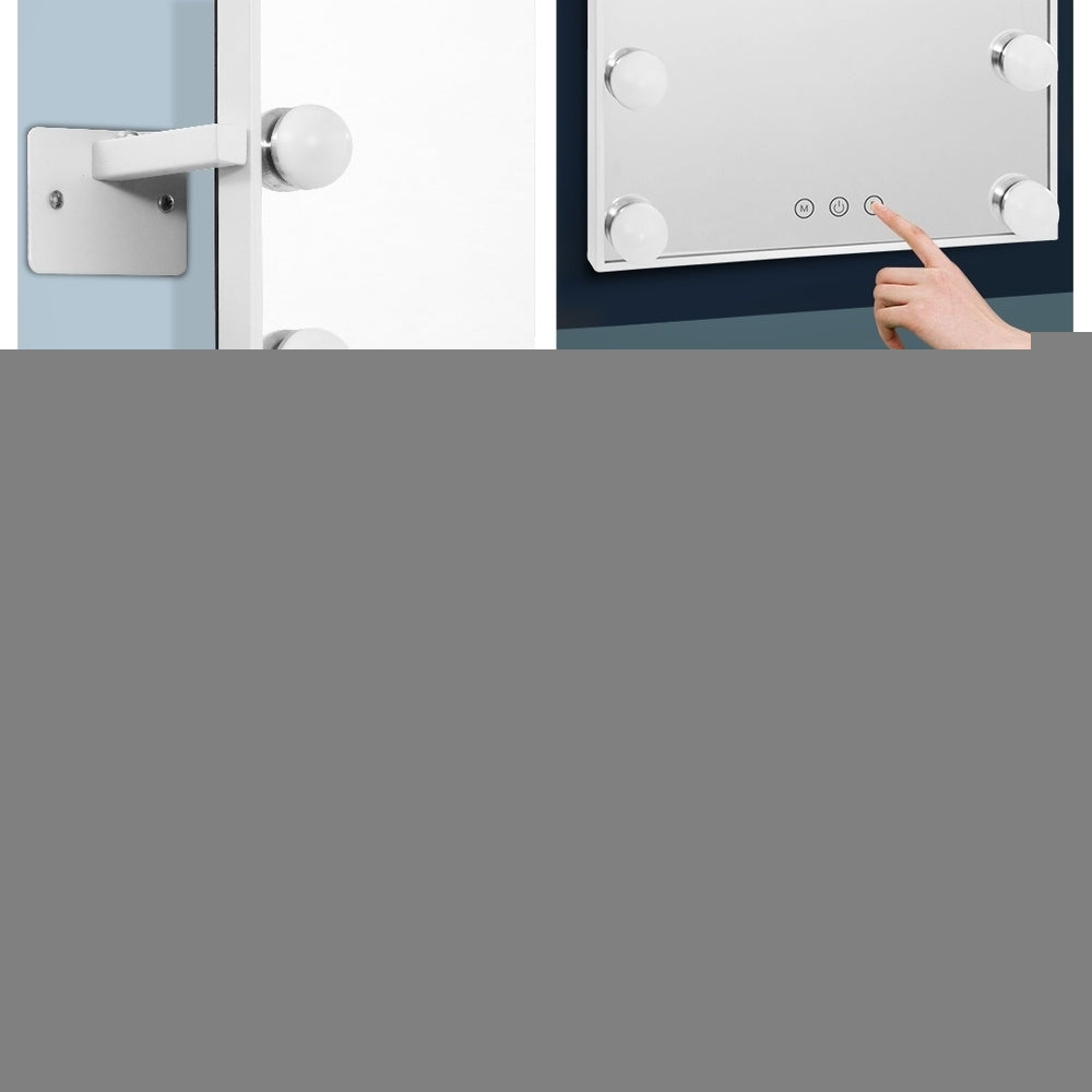 Embellir Hollywood Wall mirror Makeup Mirror With Light Vanity 12 LED Bulbs