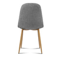 Artiss Dining Chairs Set of 4 Grey Linen Curved