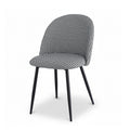 Artiss Dining Chairs Set of 2 Linen Houndstooth Curved