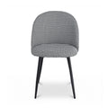 Artiss Dining Chairs Set of 2 Linen Houndstooth Curved