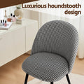 Artiss Dining Chairs Set of 2 Linen Houndstooth Curved