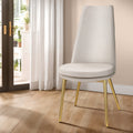 Artiss Dining Chairs Set of 2 Linen Beige High Back