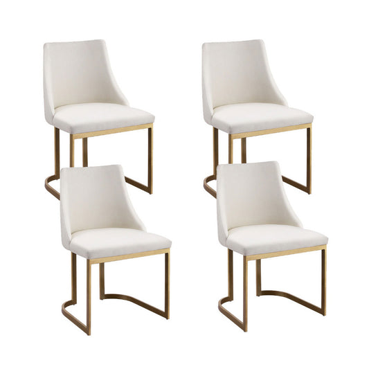 Artiss Dining Chairs Set of 4 Beige Linen Fabric