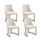 Artiss Dining Chairs Set of 4 Beige Linen Fabric