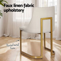 Artiss Dining Chairs Set of 4 Beige Linen Fabric