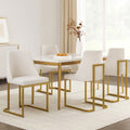 Artiss Dining Chairs Set of 4 Beige Linen Fabric