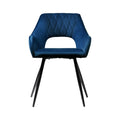 Artiss Dining Chairs Set of 2 Velvet Armchair Blue