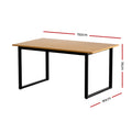 Artiss Dining Table 6 Seater 150CM Rectangular Wooden Kitchen