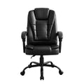 Artiss Massage Office Chair Executive Black PU Leather Gaming