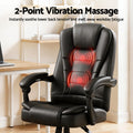 Artiss Massage Office Chair Executive Black PU Leather Gaming