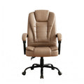 Artiss Massage Office Chair Executive Gaming Brown PU Leather