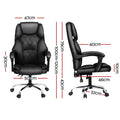 Artiss Massage Office Chair High Back Black Computer Chairs