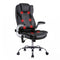 Artiss 8 Point Massage Office Chair PU Leather Black