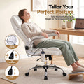 Artiss 8 Point Massage Office Chair White PU Leather