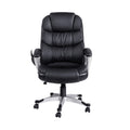 Artiss Massage Office Chair 8 Point Computer Chairs Heated Seat PU Leather Black