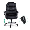 Artiss 8 Point Massage Office Chair Heated PU Black