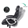 Artiss 8 Point Massage Office Chair Heated PU Black