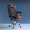 Artiss 8 Point Massage Office Chair PU Leather Black