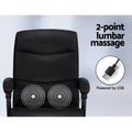 Artiss Massage Office Chair 2 Point PU Leather Black
