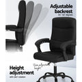 Artiss Massage Office Chair 2 Point PU Leather Black