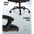Artiss Massage Office Chair 2 Point PU Leather Black