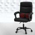 Artiss Massage Office Chair 2 Point PU Leather Black