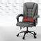 Artiss Massage Office Chair 2 Point Black Fabric