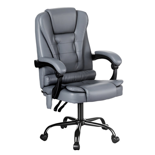 Artiss Office Chair 4-Point Massage Ergonomic Recline PU