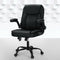 Artiss Massage Office Chair 2 Point Mid Back Leather Black