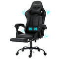 Artiss Gaming Office Chair 2 Point Massage Footrest Black