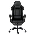 Artiss Gaming Office Chair 2 Point Massage Footrest Black