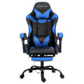 Artiss Gaming Office Chair 2 Point Massage Blue Footrest
