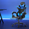 Artiss Gaming Office Chair 2 Point Massage Blue Footrest