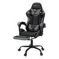 Artiss Gaming Office Chair 2 Point Massage Footrest Grey