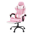 Artiss Gaming Office Chair 2 Point Massage Footrest Pink