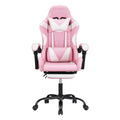 Artiss Gaming Office Chair 2 Point Massage Footrest Pink