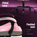 Artiss Gaming Office Chair 2 Point Massage Footrest Pink
