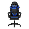 Artiss Gaming Office Chair 6 Point Massage 7 LED Footrest Blue