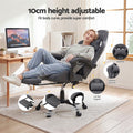 Artiss Gaming Office Chair Fabric Ergonomic with 2 Point Message Grey
