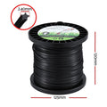 Giantz 100M Whipper Snipper Line 2.4mm Star Nylon Black